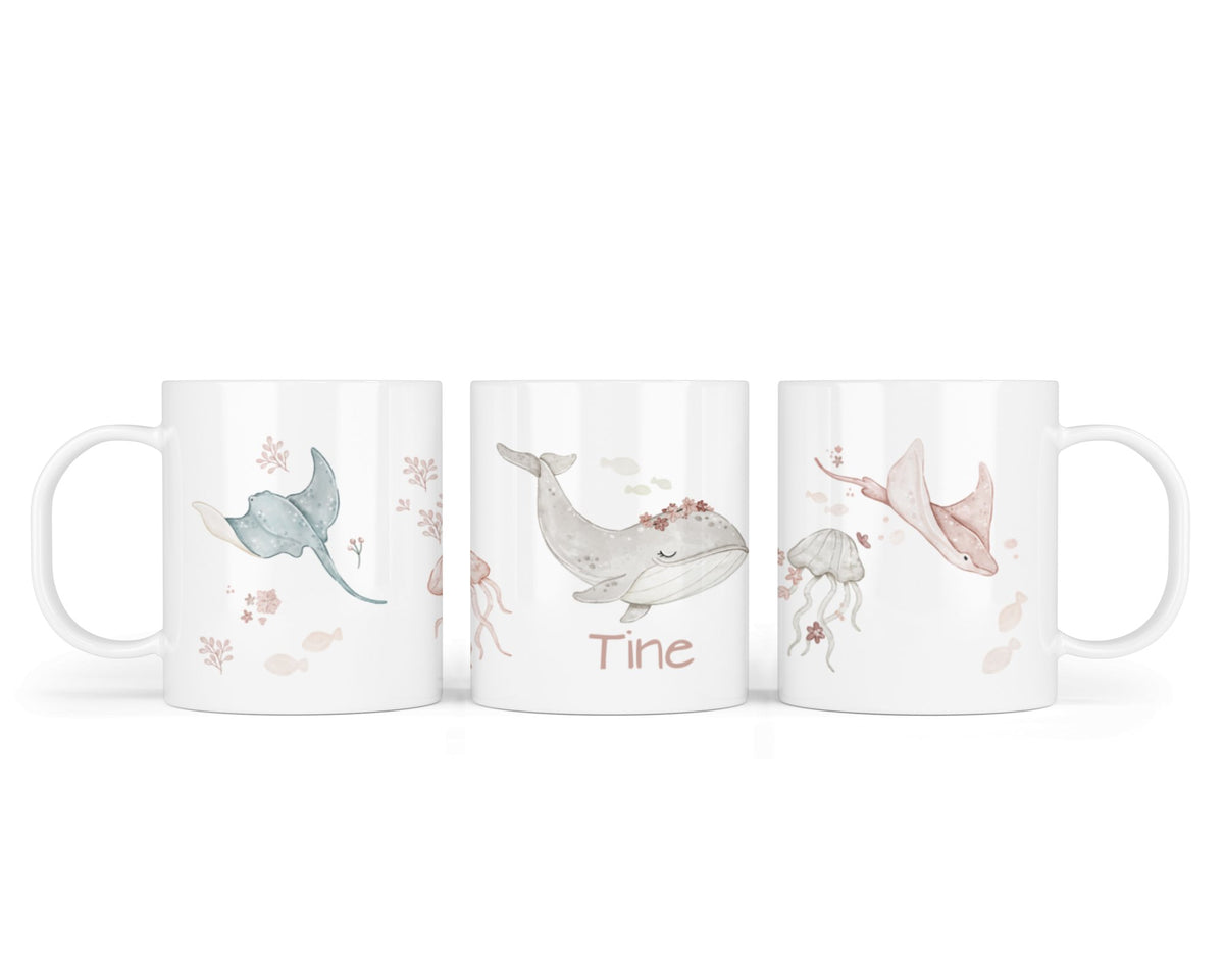 Kunststofftasse 90. Blumen Wal