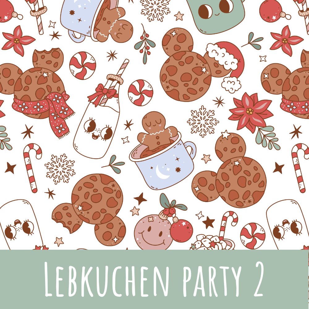 Lebkuchen party 2 Baumwolle