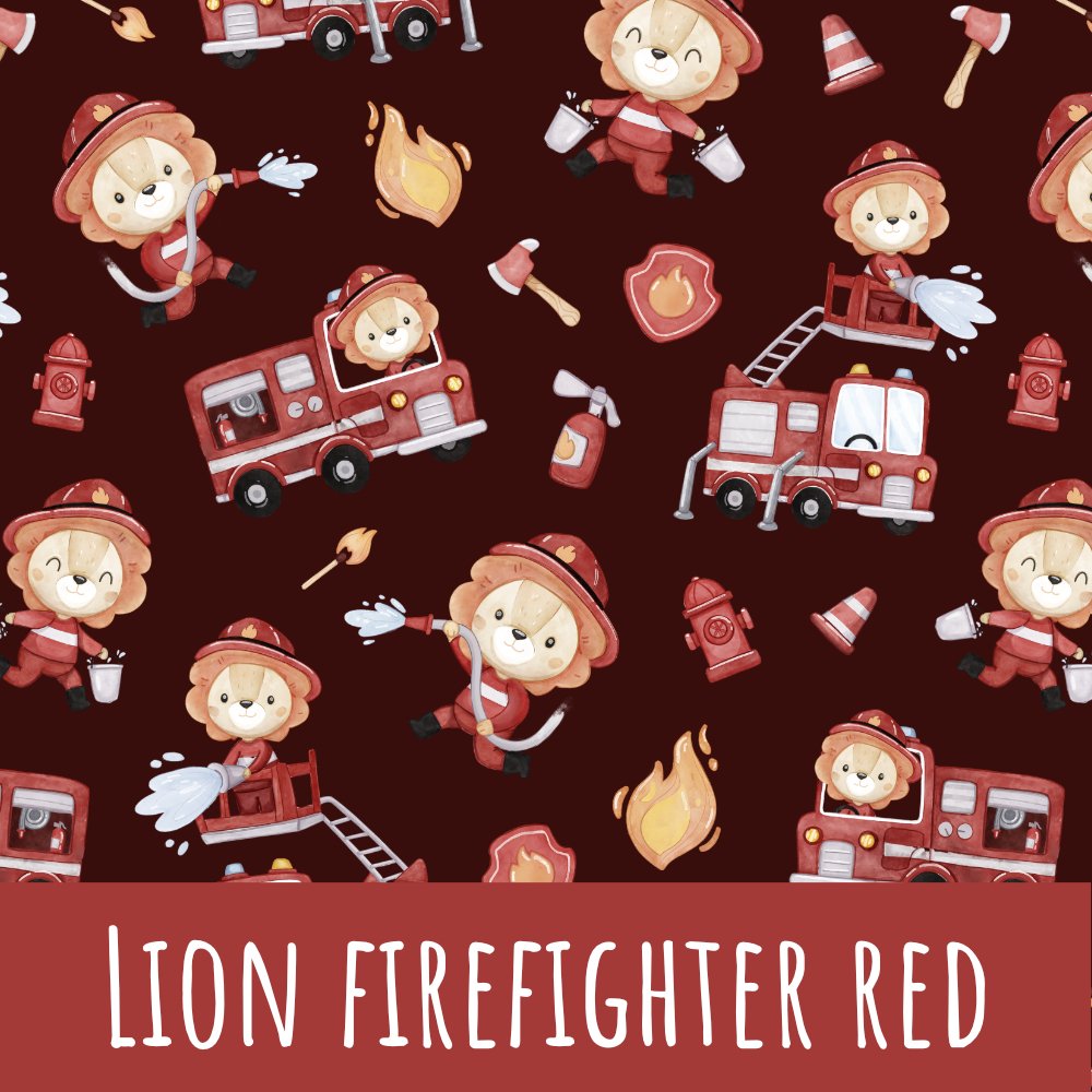Lion firefighter red Bio Jersey - Mamikes
