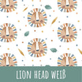 Lion head weiß Baumwolle