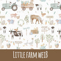 Little farm weiß Baumwolle