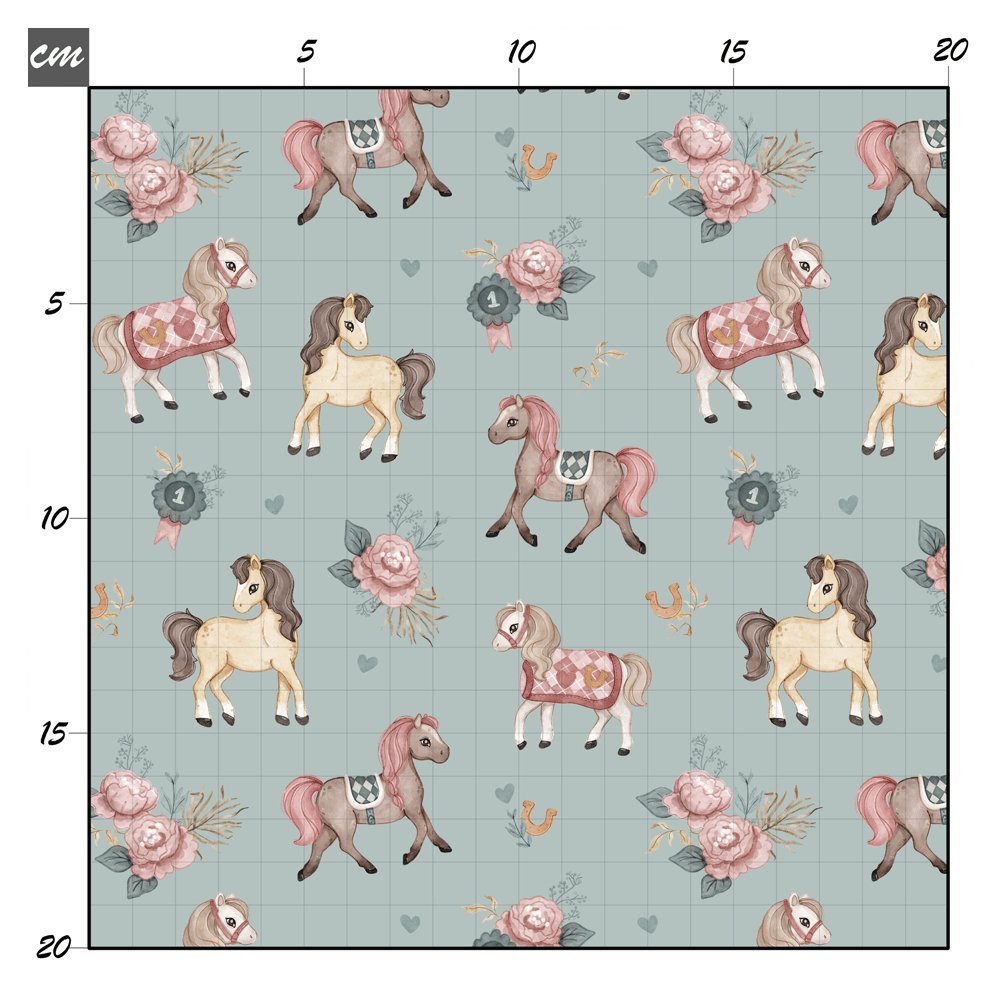 Little pony mint Baumwolle - Mamikes