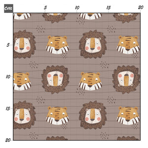 Löwe und tiger chocolate Baumwolle - Mamikes