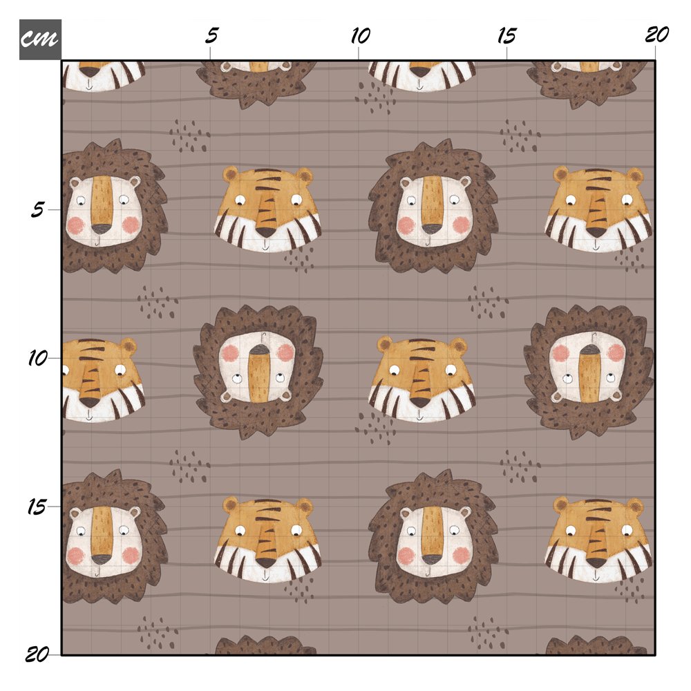 Löwe und tiger chocolate Bio Sommersweat - Mamikes