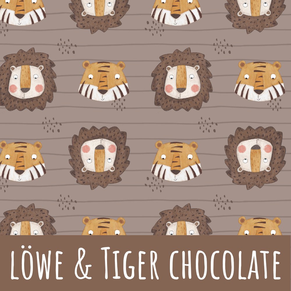 Löwe und tiger chocolate Bio Sommersweat - Mamikes