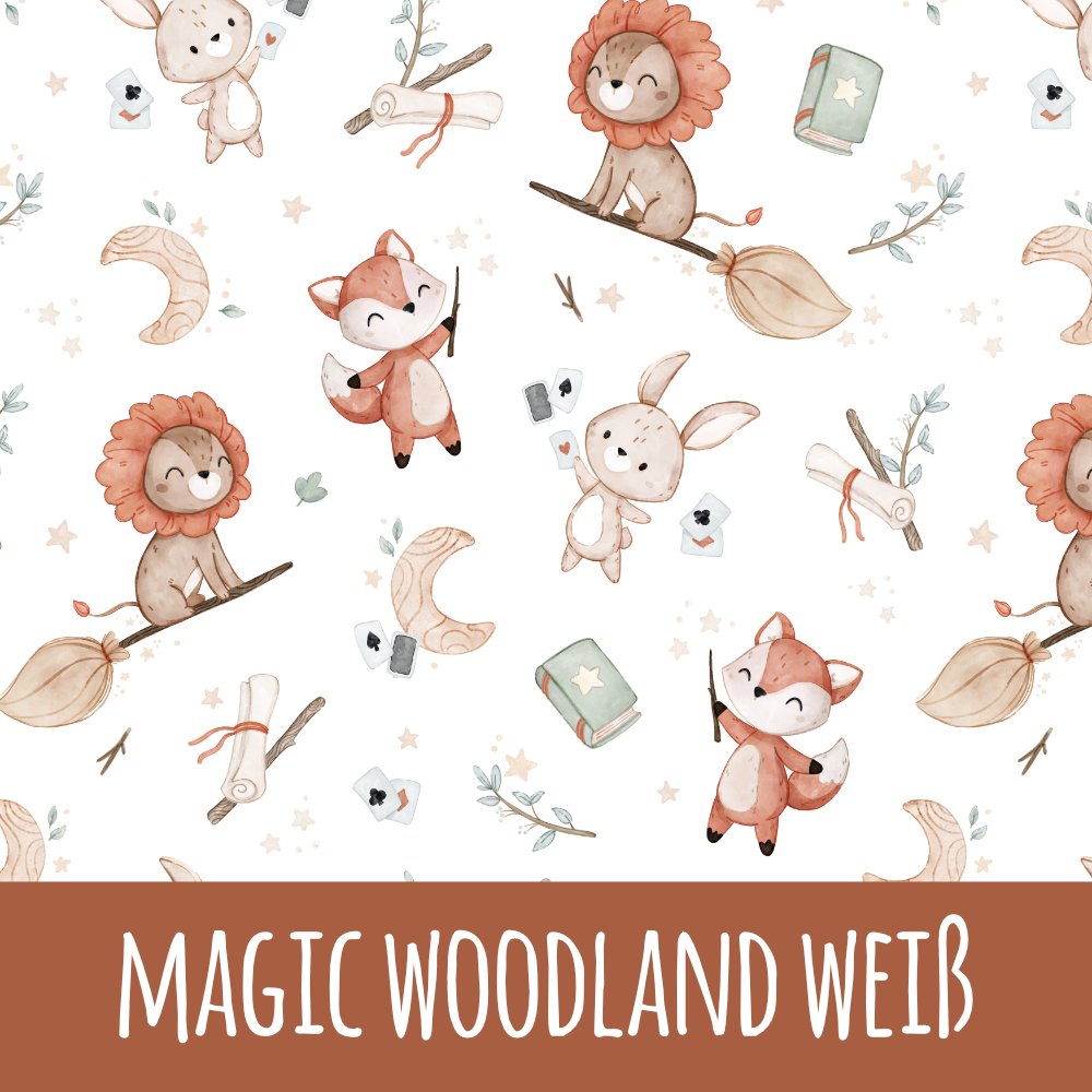 magic Woodland weiß Bio Rib Jersey