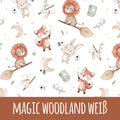 Magic woodland weiß Softshell