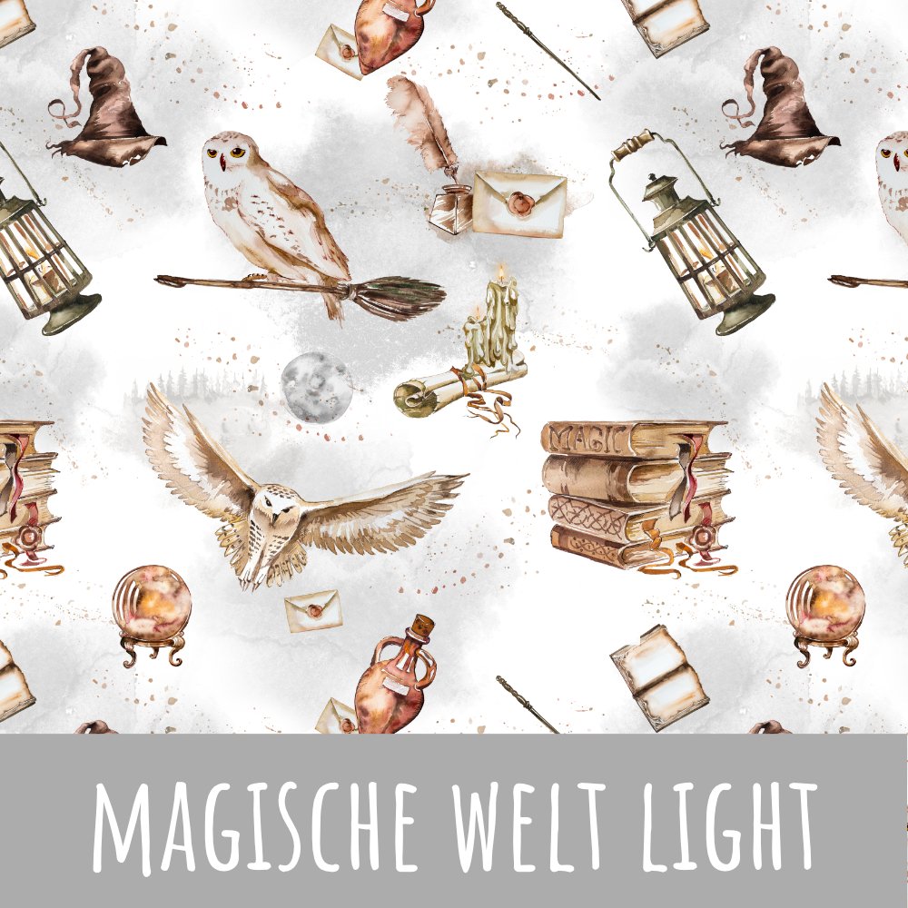 Magische Welt light Baumwolle
