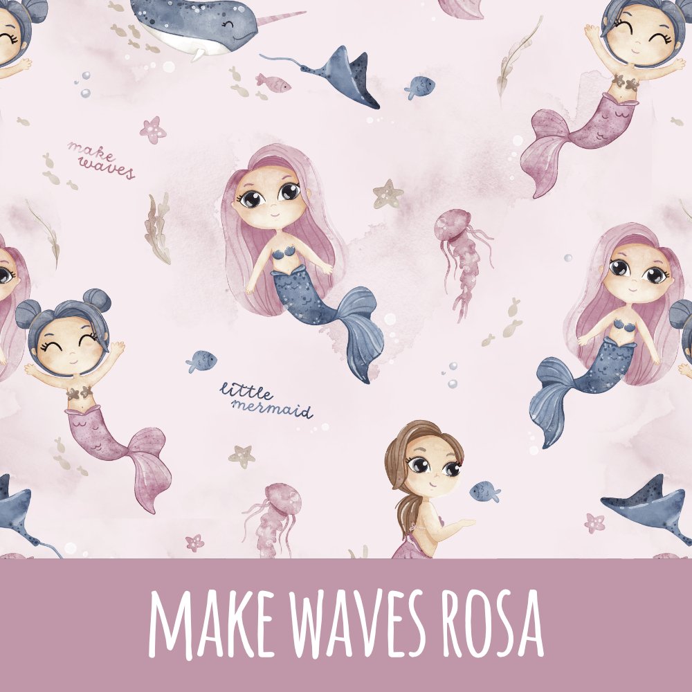 Make waves rosa Baumwolle