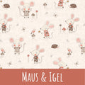 Maus und Igel Baumwolle