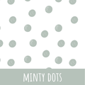 Minty dots Baumwolle