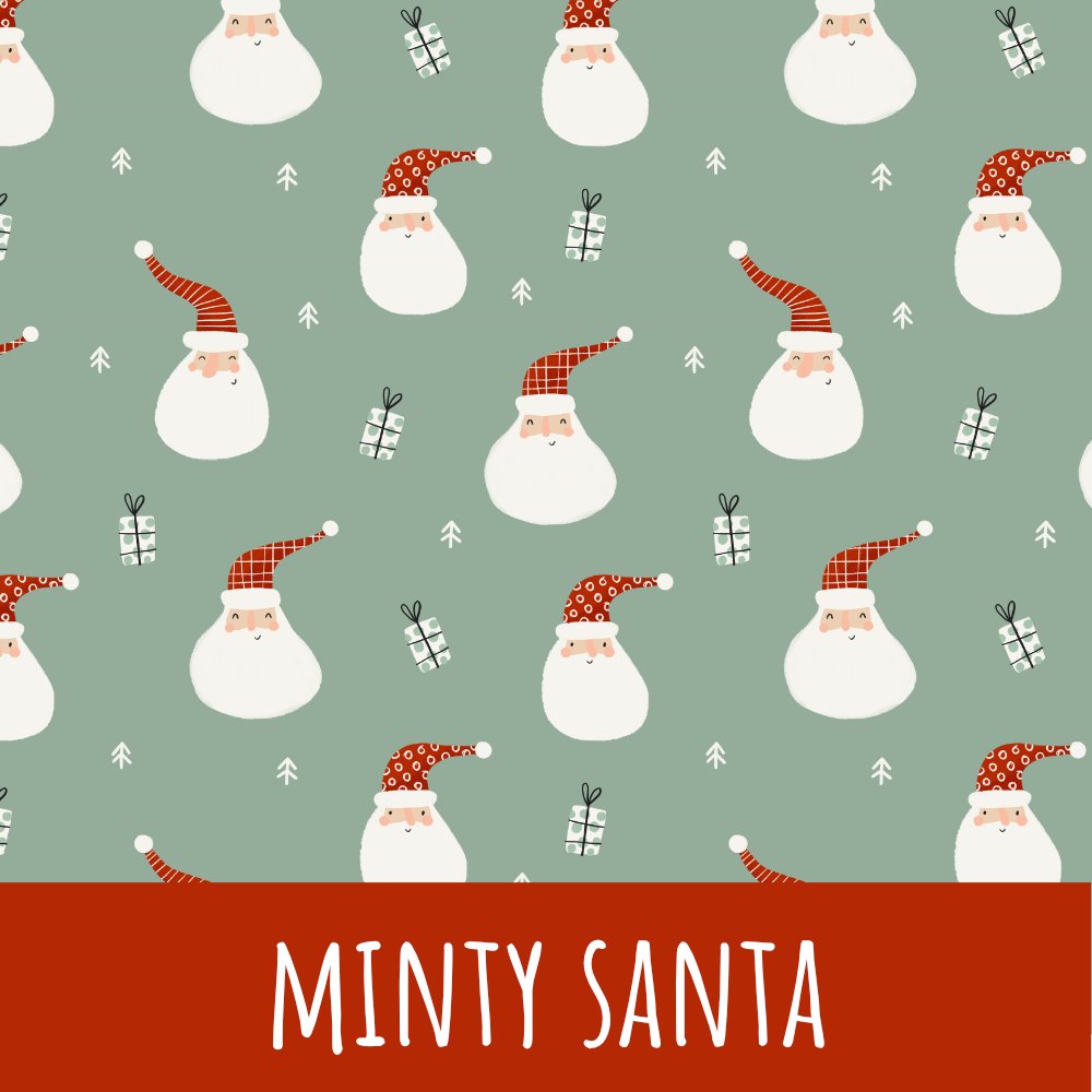 Minty santa Baumwolle