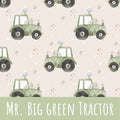 Mr. big green tractor Baumwolle