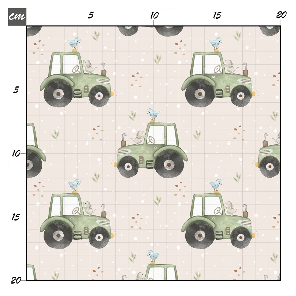 Mr. big green tractor Musselin - Mamikes