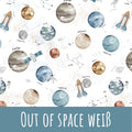 Out of space weiß Baumwolle
