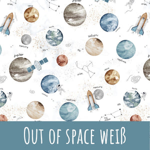Out of space weiß Baumwolle - Mamikes
