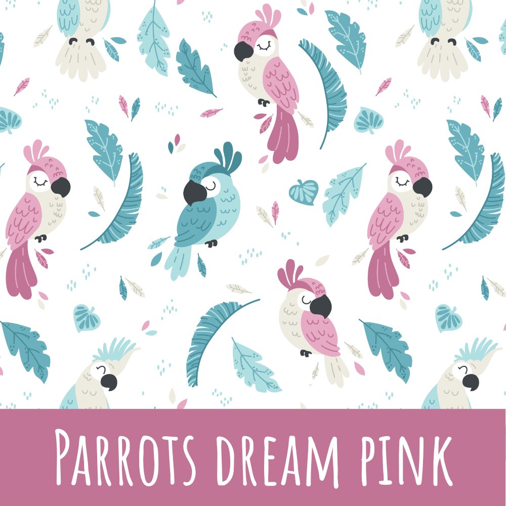 Parrots dream pink Bio Jersey - Mamikes
