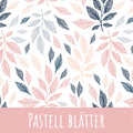 Pastell blätter Baumwolle