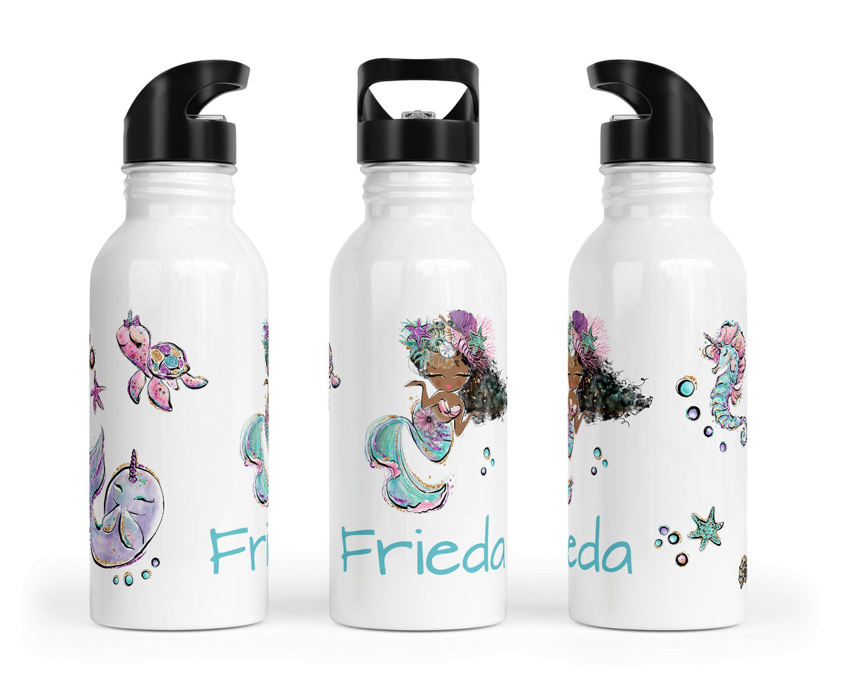 Personalisierte Edelstahl Trinkflasche 17.mermaids 3