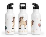 Personalisierte Edelstahl Trinkflasche 19.Pferd - Mamikes