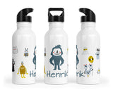 Personalisierte Edelstahl Trinkflasche 22.Monster - Mamikes
