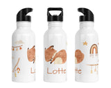 Personalisierte Edelstahl Trinkflasche 26.Fuchs - Mamikes