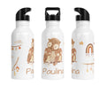 Personalisierte Edelstahl Trinkflasche 27.Eule
