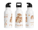 Personalisierte Edelstahl Trinkflasche 27.Eule - Mamikes