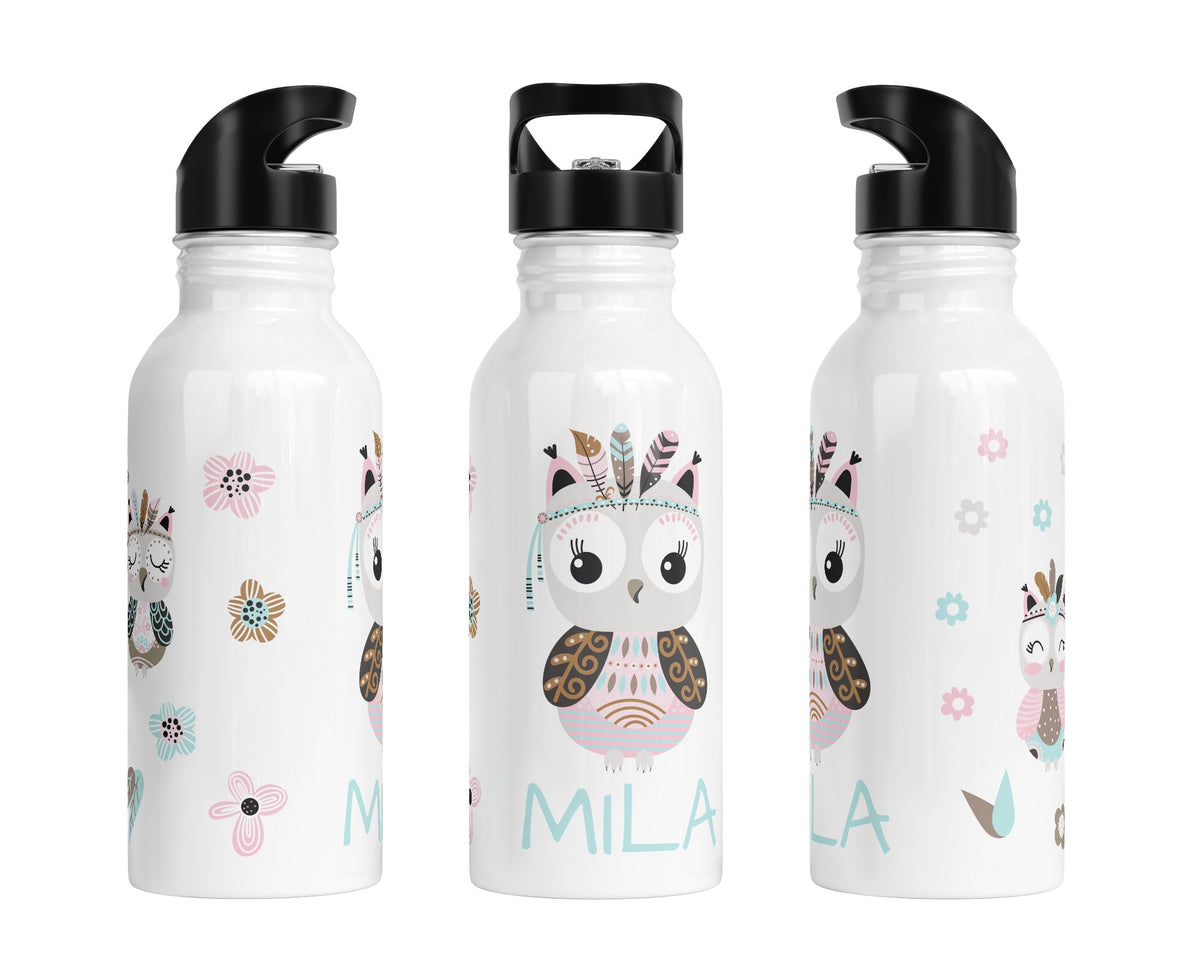 Personalisierte Edelstahl Trinkflasche 28.Eulemeule