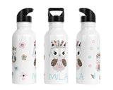 Personalisierte Edelstahl Trinkflasche 28.Eulemeule - Mamikes