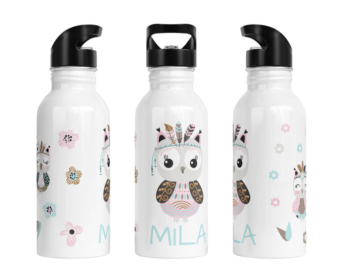 Personalisierte Edelstahl Trinkflasche 28.Eulemeule