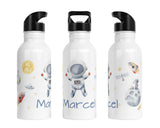 Personalisierte Edelstahl Trinkflasche 33.Weltraum - Mamikes