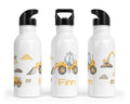 Personalisierte Edelstahl Trinkflasche 38.Baustelle