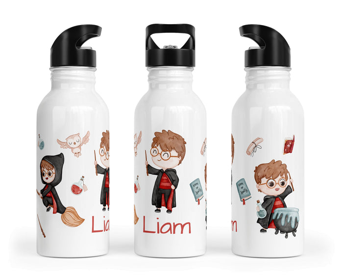 Personalisierte Edelstahl Trinkflasche 46.Zauberer