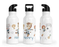 Personalisierte Edelstahl Trinkflasche 55.Fußballtiere