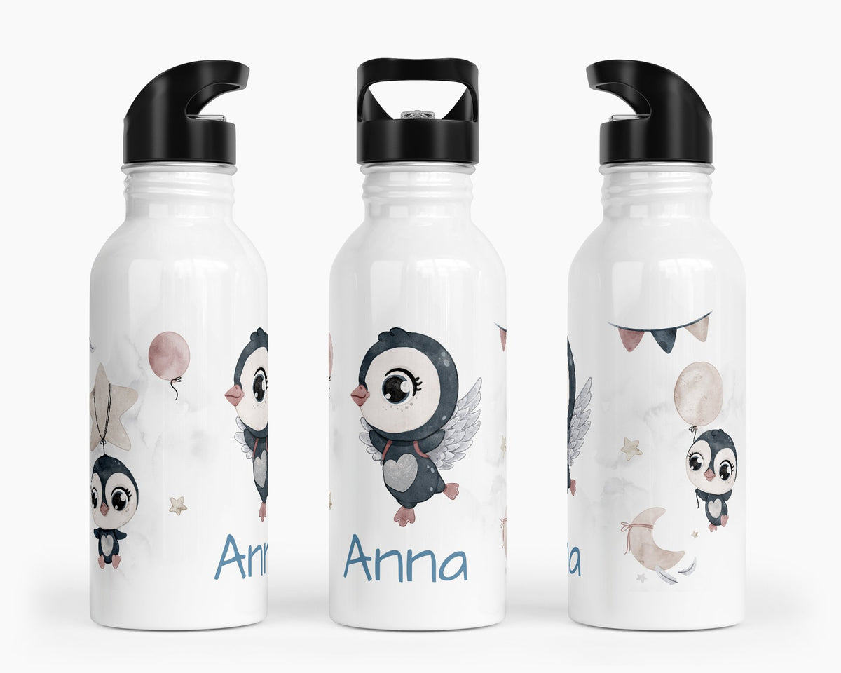 Personalisierte Edelstahl Trinkflasche 68.Pinguin