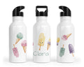 Personalisierte Edelstahl Trinkflasche 69. Eis