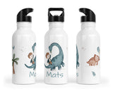 Personalisierte Edelstahl Trinkflasche 6.Dinoreiter - Mamikes