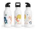Personalisierte Edelstahl Trinkflasche 85.space woodland