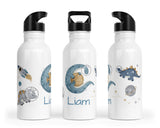 Personalisierte Edelstahl Trinkflasche 86.space dinos - Mamikes