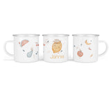 Personalisierte Emaille-Tasse ‚boho fruits' mit Namen von zwanzigzwo – 300 ml Kinderbecher