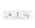 Personalisierte Emailletasse 24.lion moon