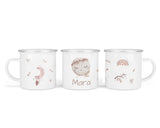 Personalisierte Emaille-Tasse ‚boho sky' mit Namen von zwanzigzwo – 300 ml Kinderbecher