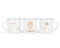 Personalisierte Emailletasse 34.Tiger