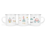 Personalisierte Emailletasse 49.little princes - Mamikes