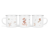 Personalisierte Emaille-Tasse ‚magic woodland' mit Namen von zwanzigzwo – 300 ml Kinderbecher