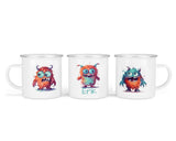 Personalisierte Emailletasse 60.Monster - Mamikes