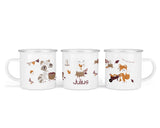 Personalisierte Emailletasse 71. autumn fall - Mamikes