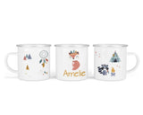Personalisierte Emaille-Tasse ‚colors of the wind' mit Namen von zwanzigzwo – 300 ml