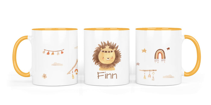Personalisierte Keramiktasse (7 Farben) 13.Löwe